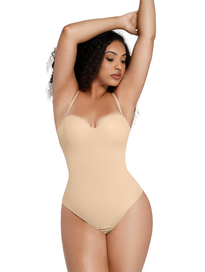 Supportive Strapless Shapewear Bodysuit