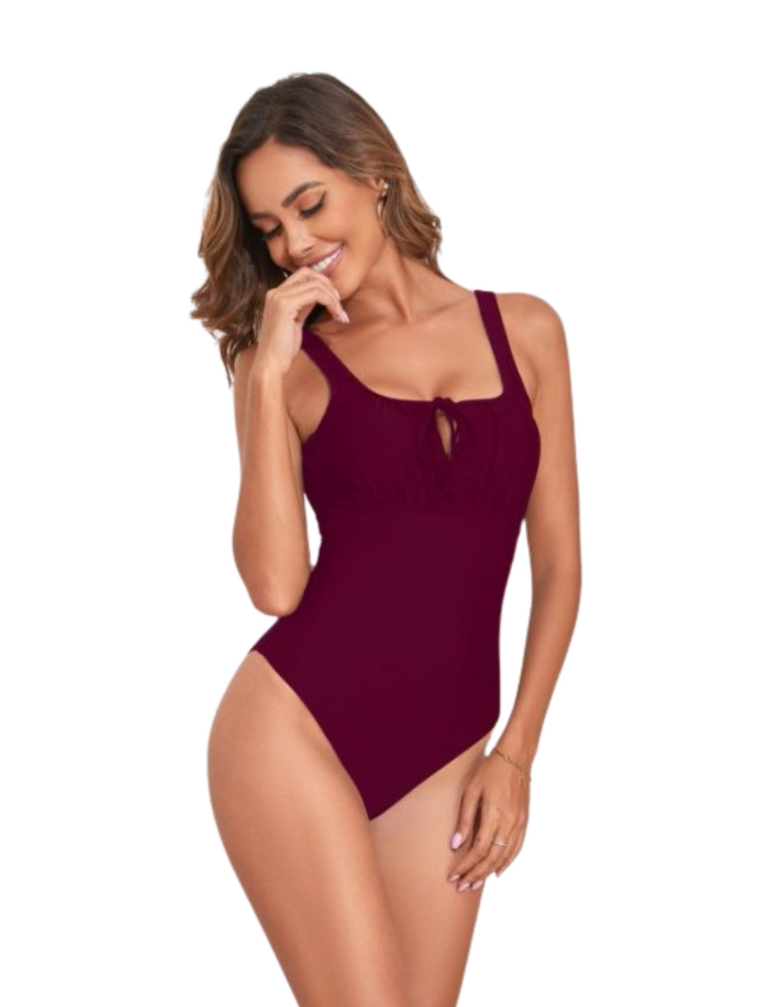 Shaped Knot One-Piece Swimsuit
