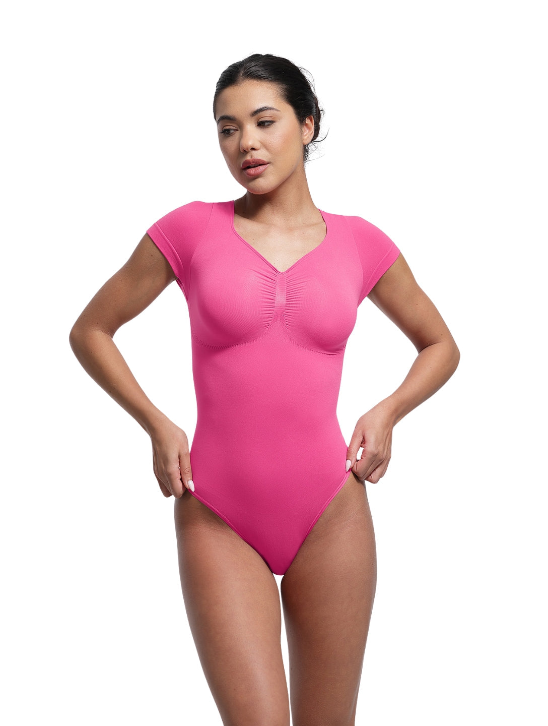 V-Neck Shaping Bodysuit Tee