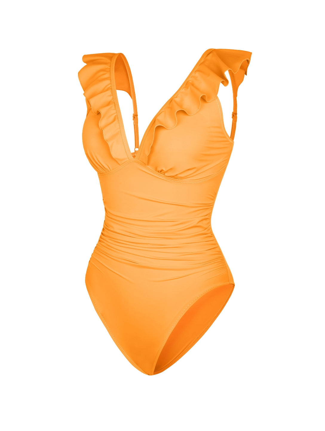 Ruffled V-Neck Shapewear Swimsuit