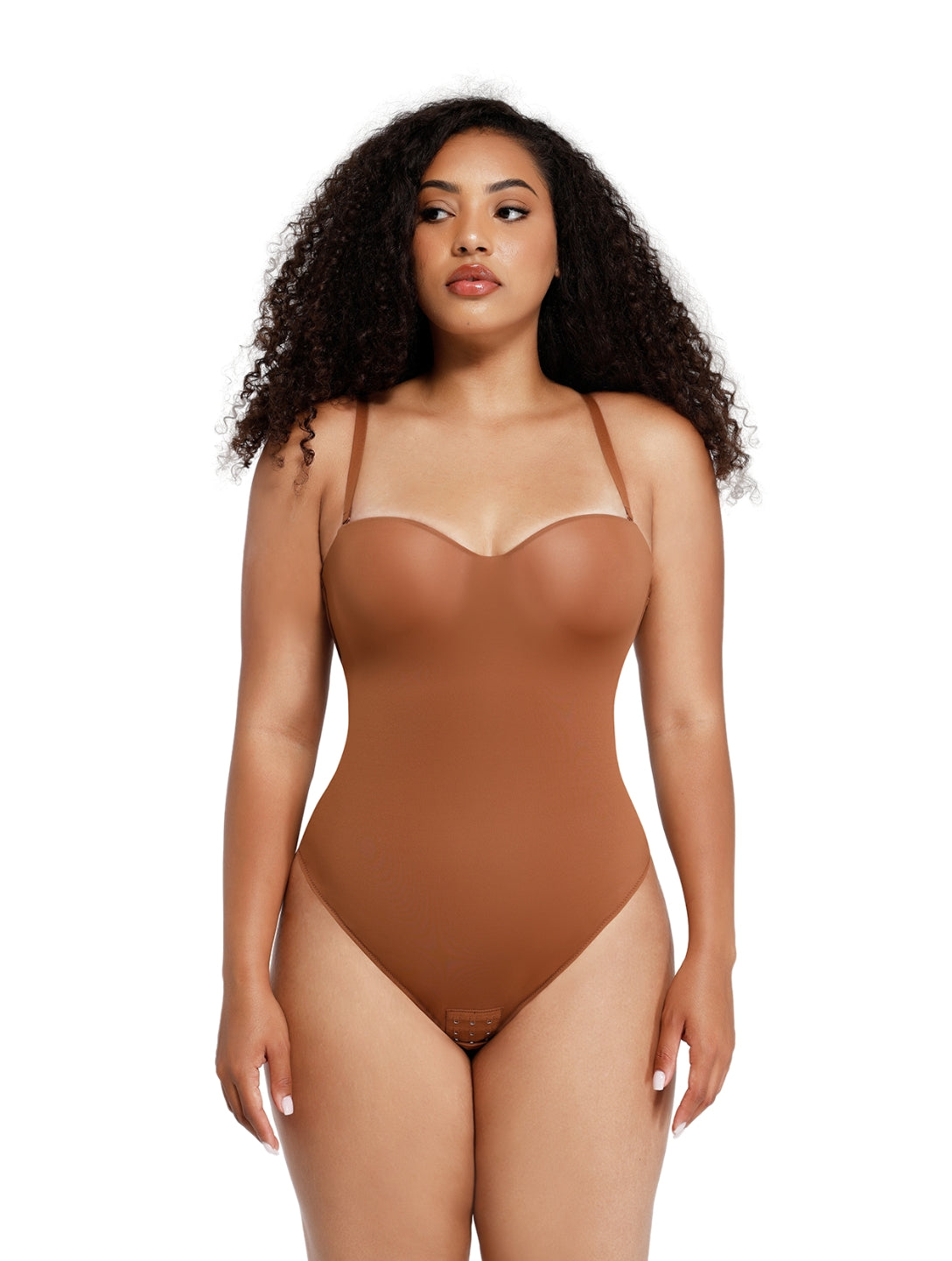 Supportive Strapless Shapewear Bodysuit
