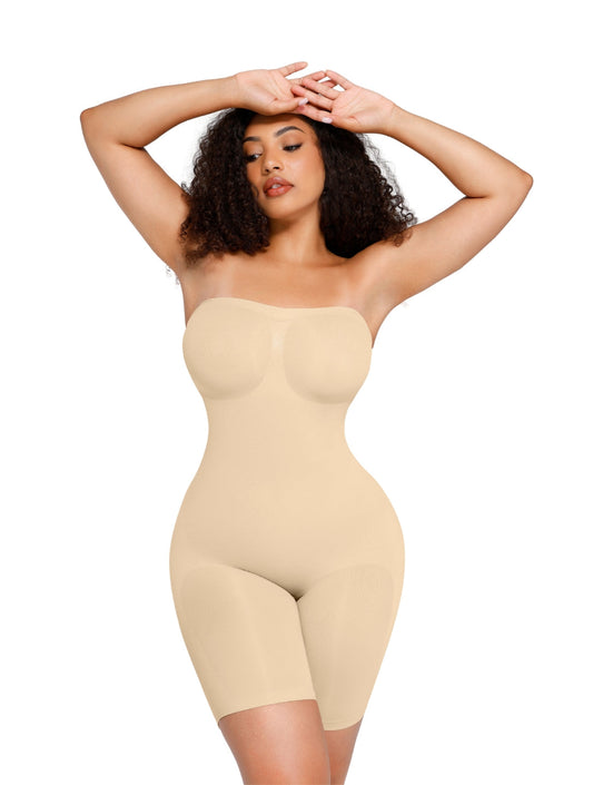 Seamless Strapless Shaping Bodysuit