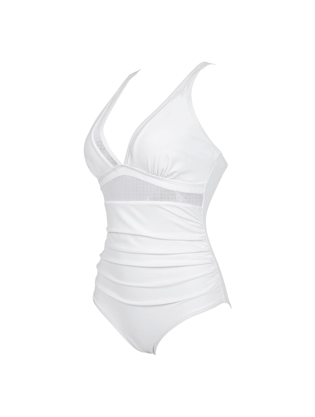 V-Neck Mesh Sculpting Bodysuit