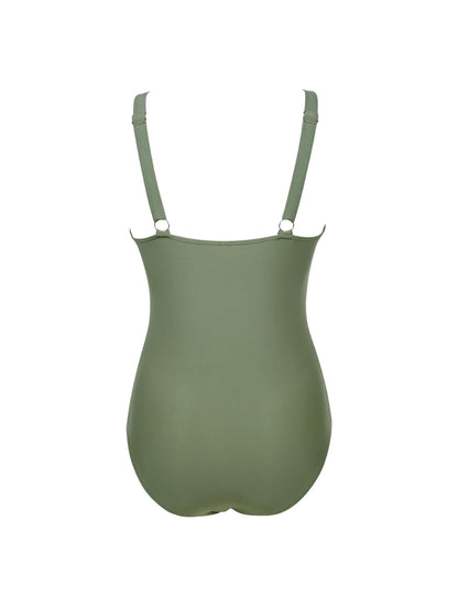 V-Neck Mesh Sculpting Bodysuit