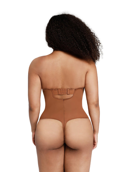 Supportive Strapless Shapewear Bodysuit