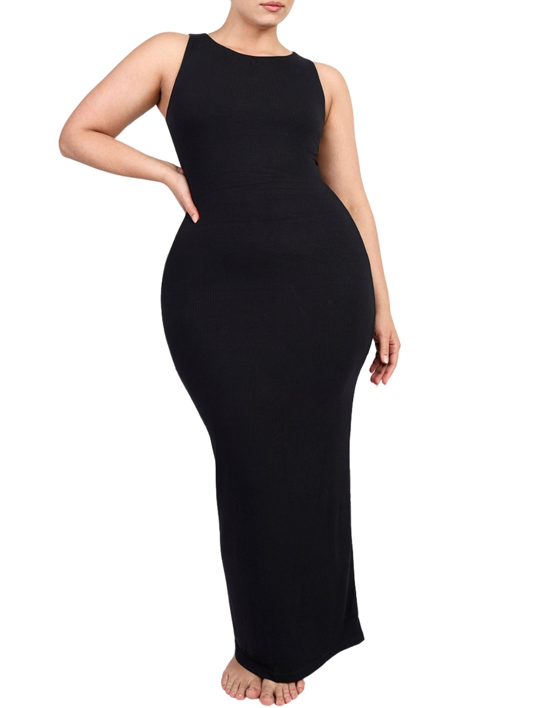 Body-Hugging Sculpt Maxi Dress