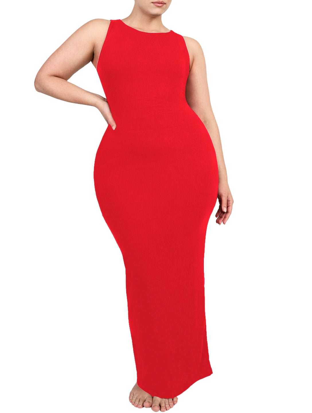 Body-Hugging Sculpt Maxi Dress