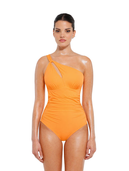 One-Shoulder Cut-Out Shapewear Swimsuit