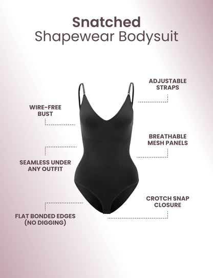 Figure-Flattering Shapewear Bodysuit