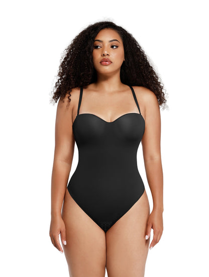 Supportive Strapless Shapewear Bodysuit