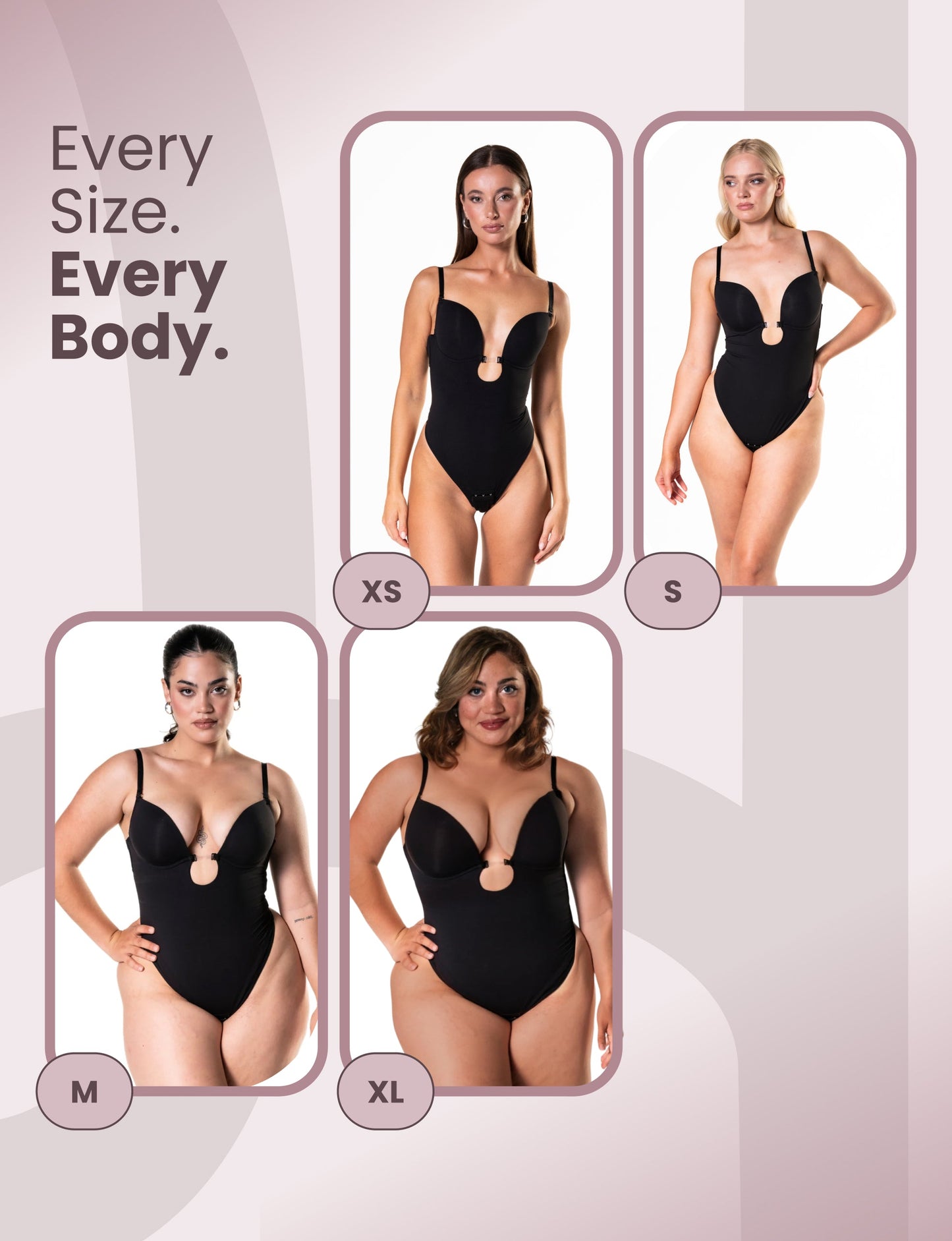 Deep V Shapewear Thong Bodysuit