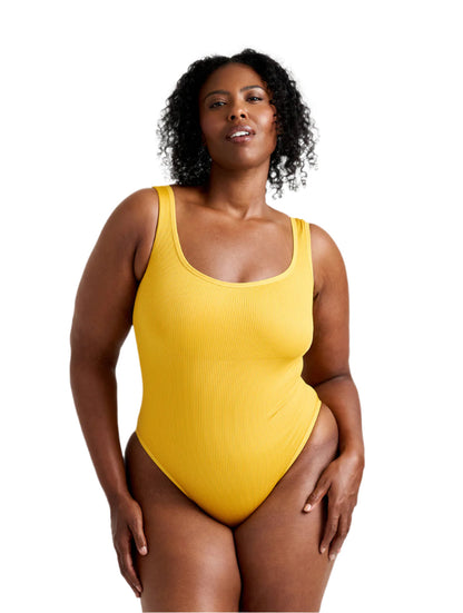 Ribbed Sculpting Shapewear Bodysuit