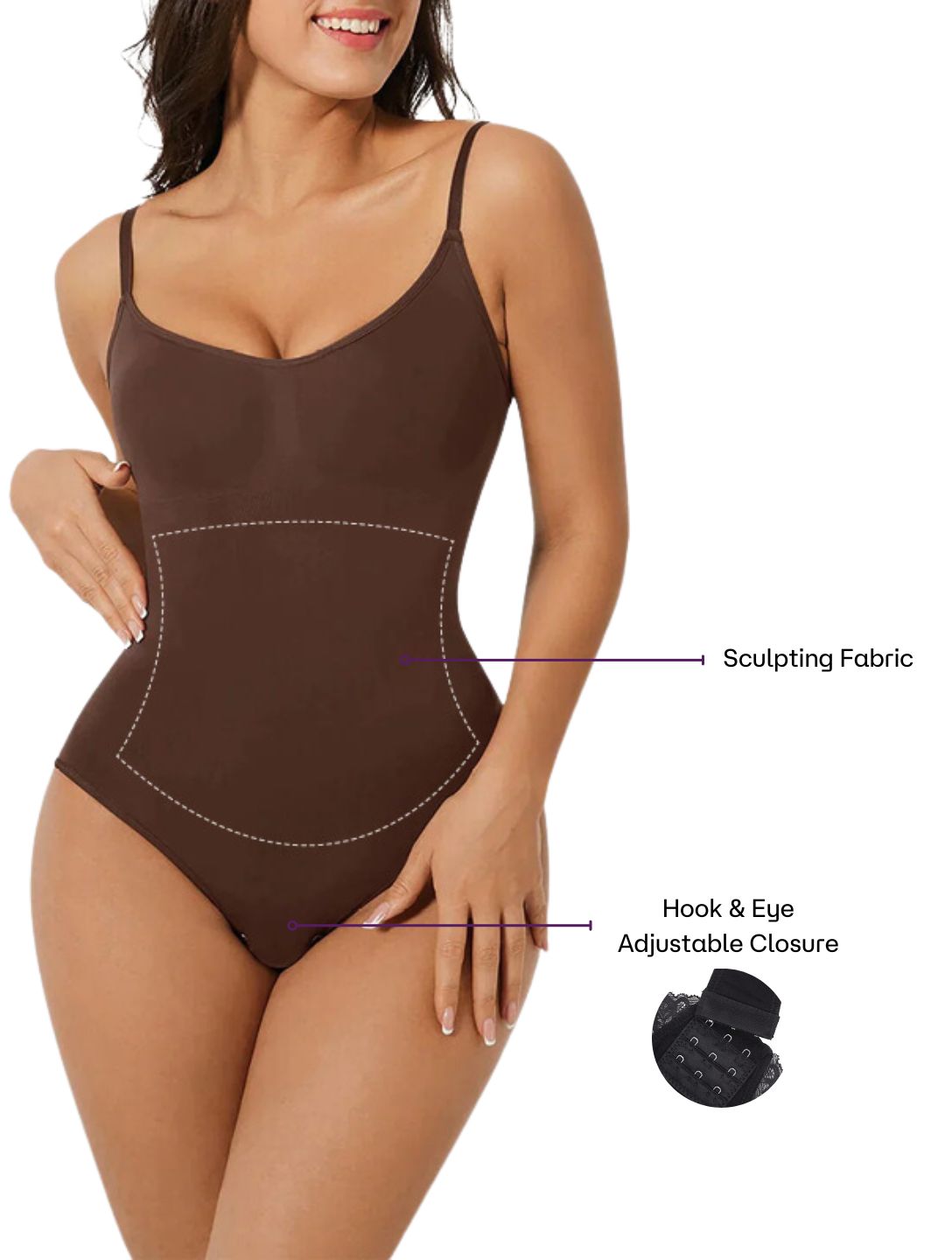 Figure-Flattering Thong Bodysuit