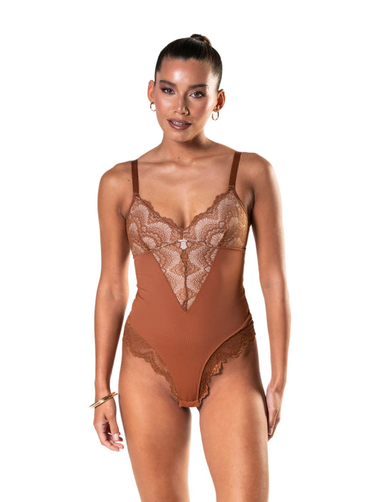Partial Lace Bodysuit