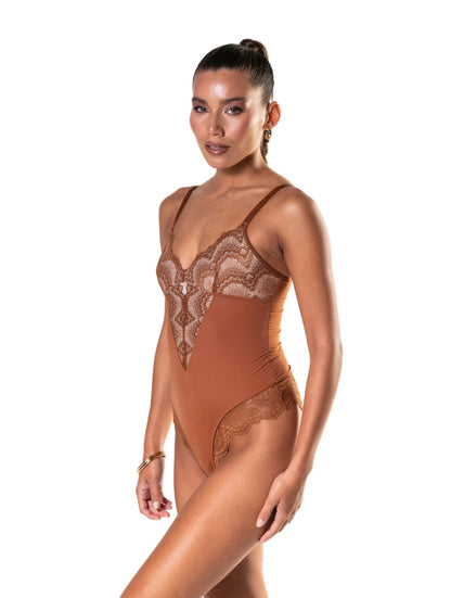 Partial Lace Bodysuit