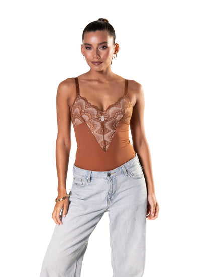 Partial Lace Bodysuit
