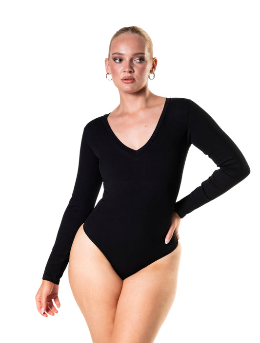 Long Sleeve Scoop Neck Body Suit