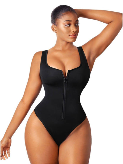 Shaping Zip-Up Swimwear