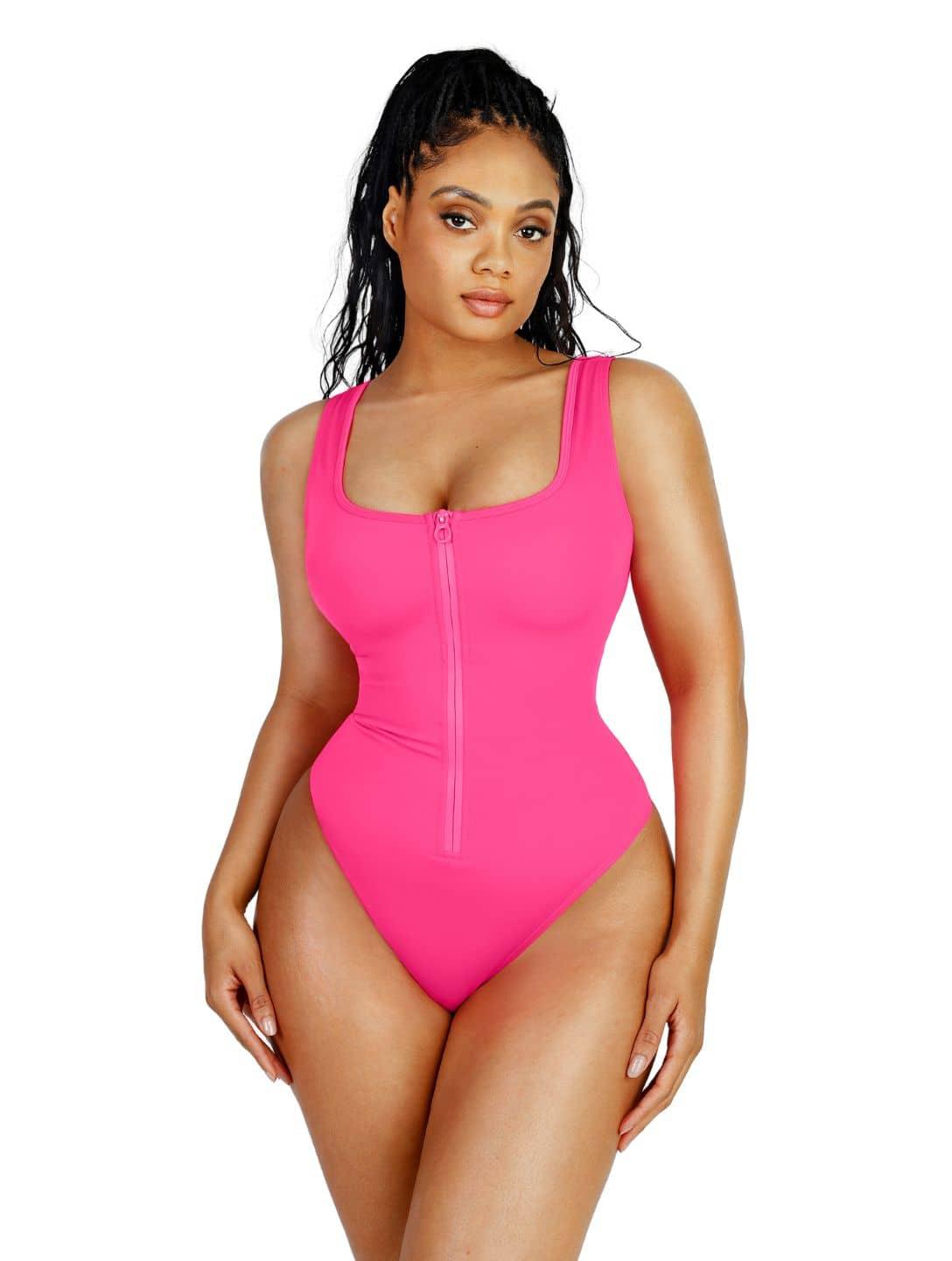 Shaping Zip-Up Swimwear