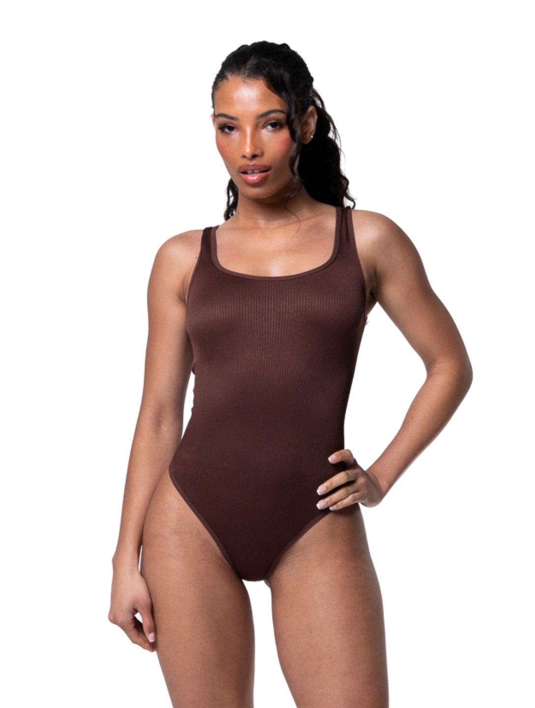 Ribbed Sculpting Shapewear Bodysuit