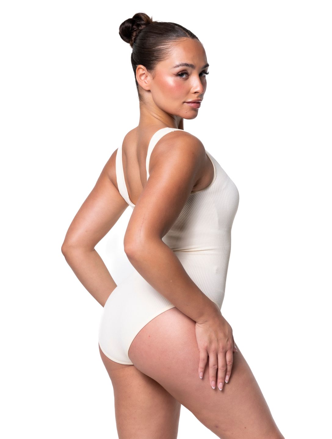 Ribbed Sculpting Shapewear Bodysuit