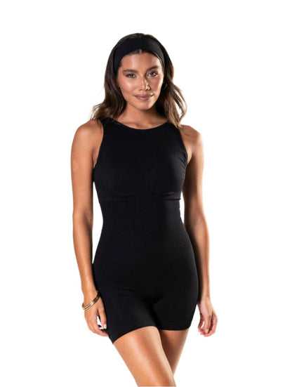 Round Neck Low-Back Bodysuit