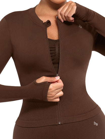 Sculpting Zip-Up Jacket