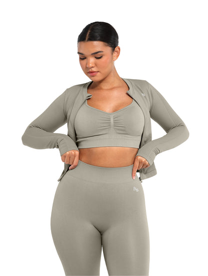 Sculpting Zip-Up Jacket