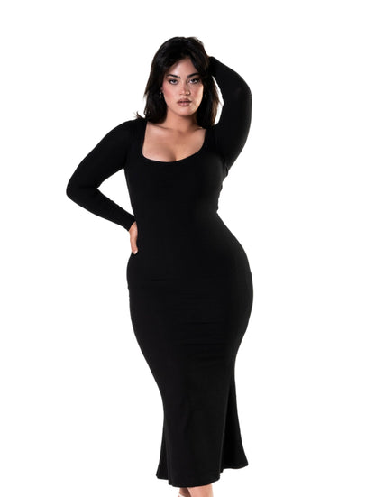 Long Sleeve Shapewear Dress