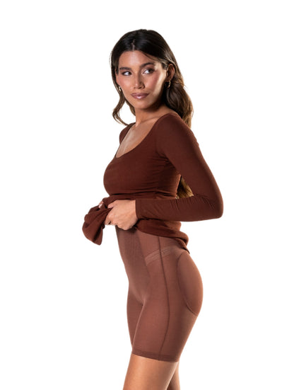 Long Sleeve Shapewear Dress