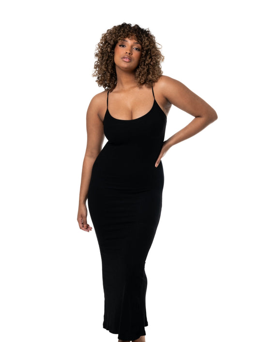 Maxi Dress with Shapewear Slip