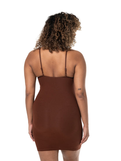 Body Sculpting Mini Slip Dress