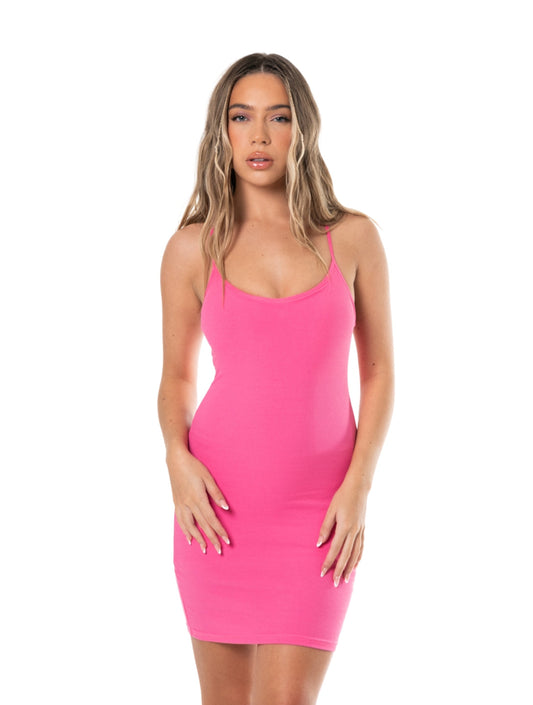 Body Sculpting Mini Slip Dress
