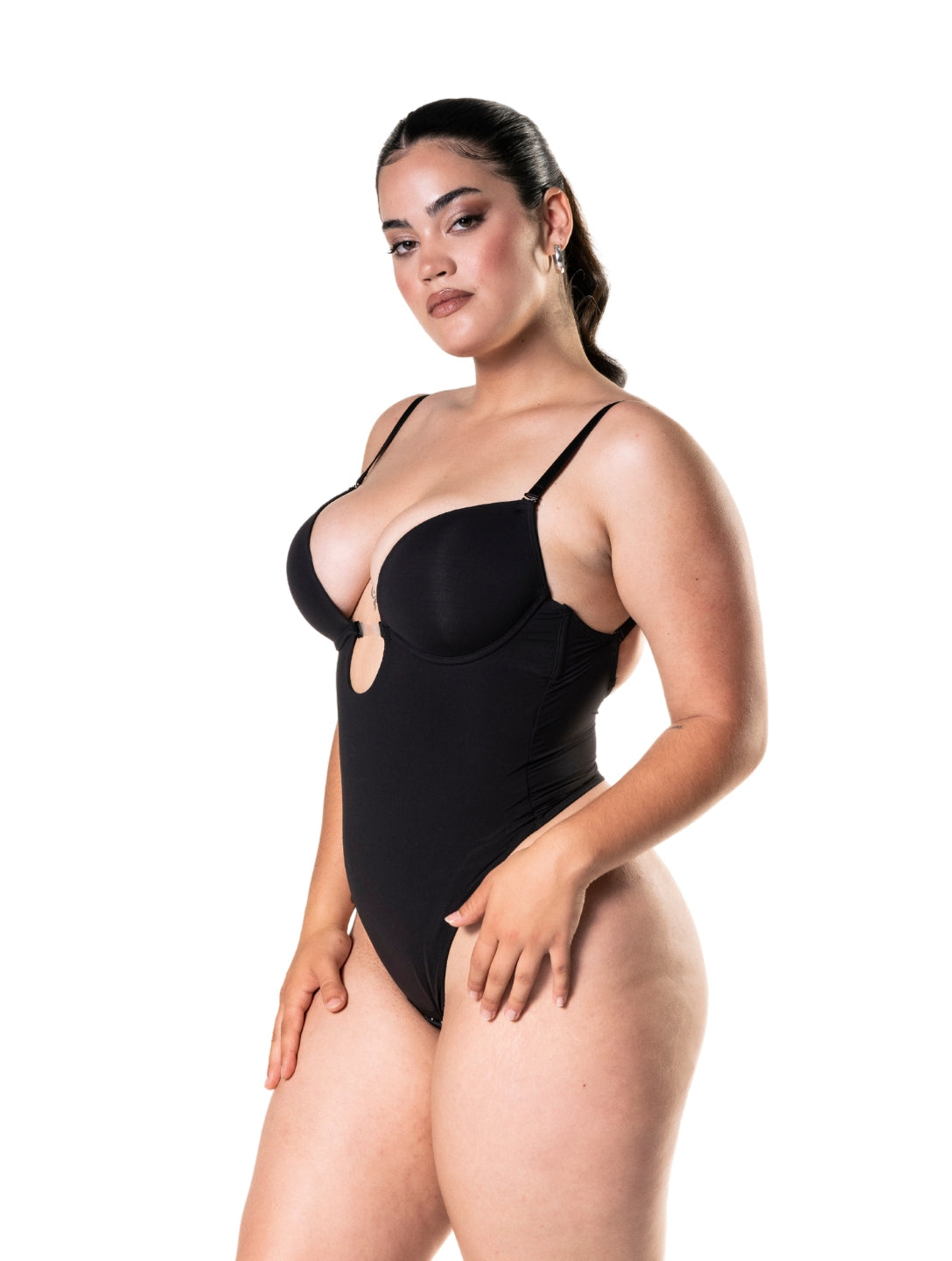 Deep V Shapewear Thong Bodysuit